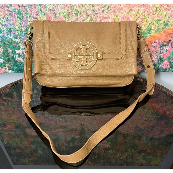 Tory Burch Handbags - EUC Tory Burch Convertible Amanda Foldover Crossbody Shoulder Bag Clutch